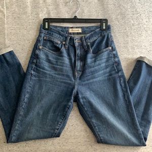 Madewell high rise slim boyjean
